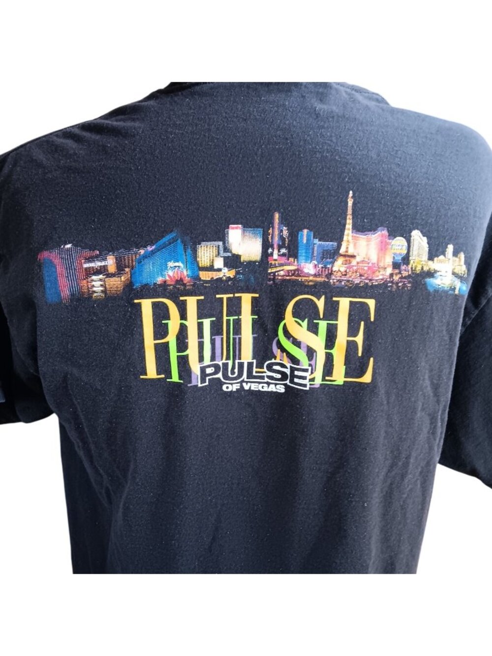 Pulse Nightclub Las Vegas Vintage Men's T-shirt XL Delta Pro Weight Skyline Y2K